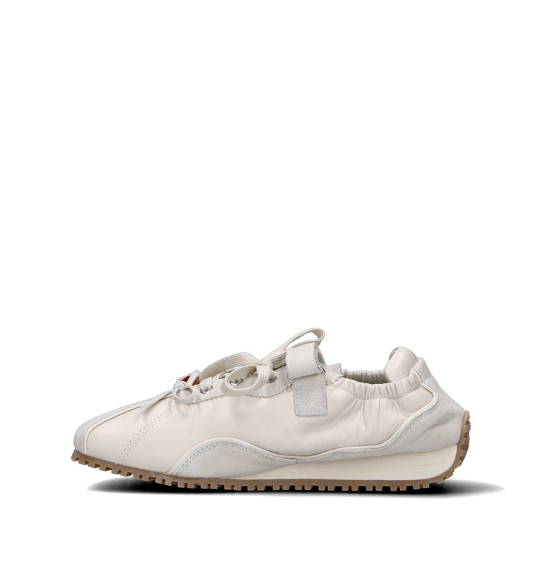 LOAFER Sneaker donna bianca in pelle