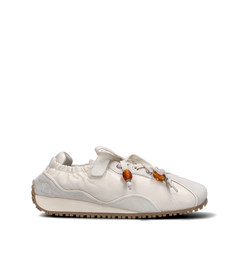 LOAFER Sneaker donna bianca in pelle