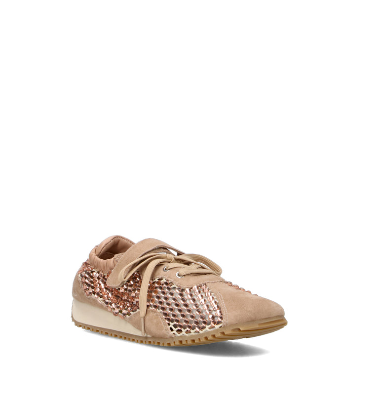 LOAFER Sneaker donna oro rosa