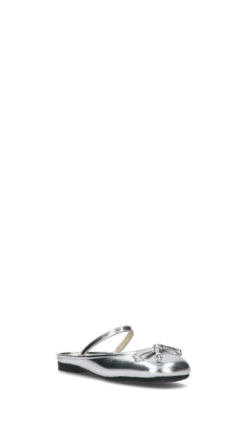 LOAFER Ballerina donna argento in pelle