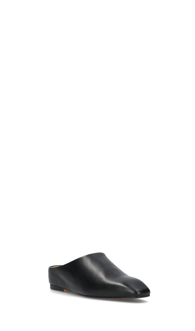LOAFER Sabot donna nera in pelle