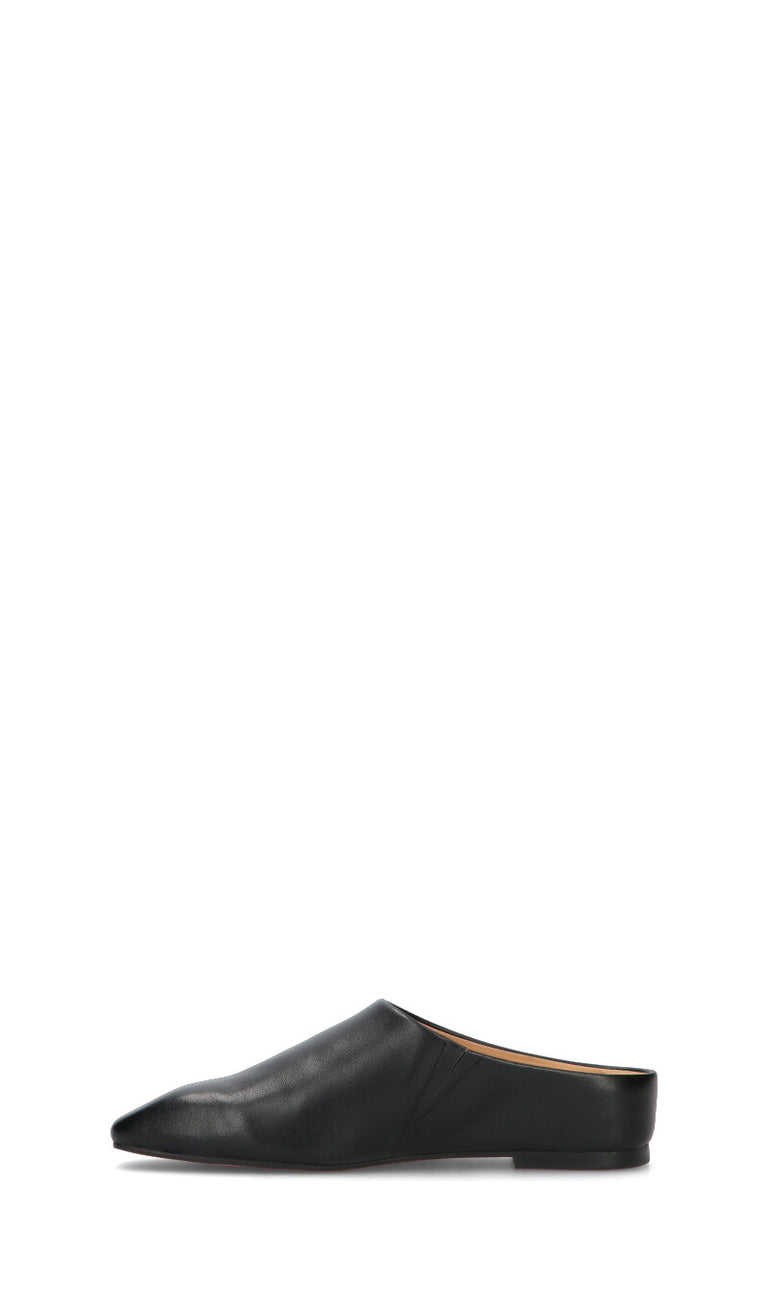 LOAFER Sabot donna nera in pelle