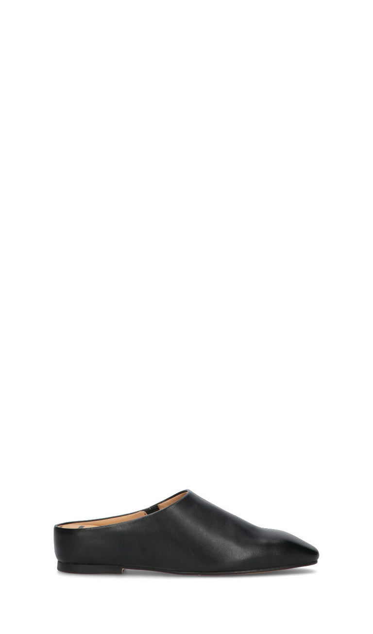 LOAFER Sabot donna nera in pelle