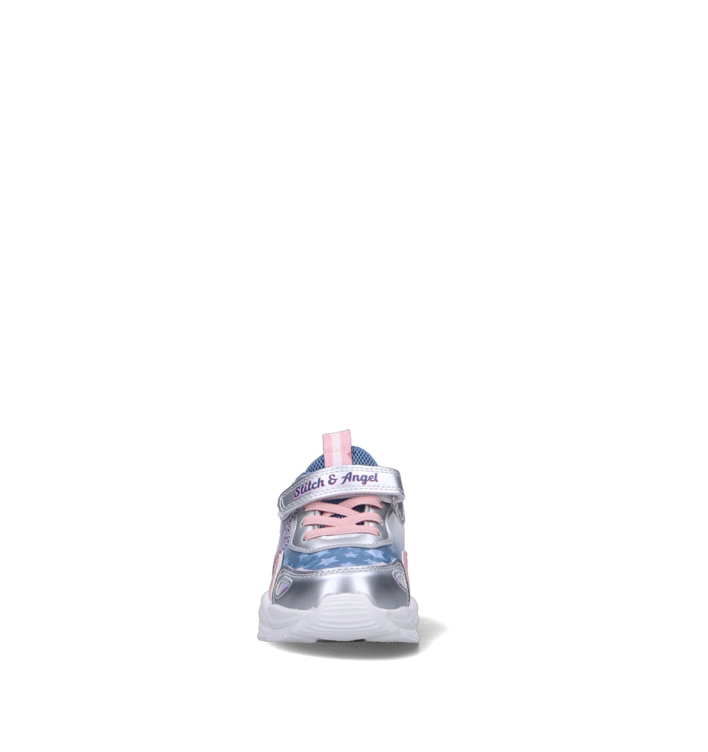 DISNEY Sneaker bimba argento con luci
