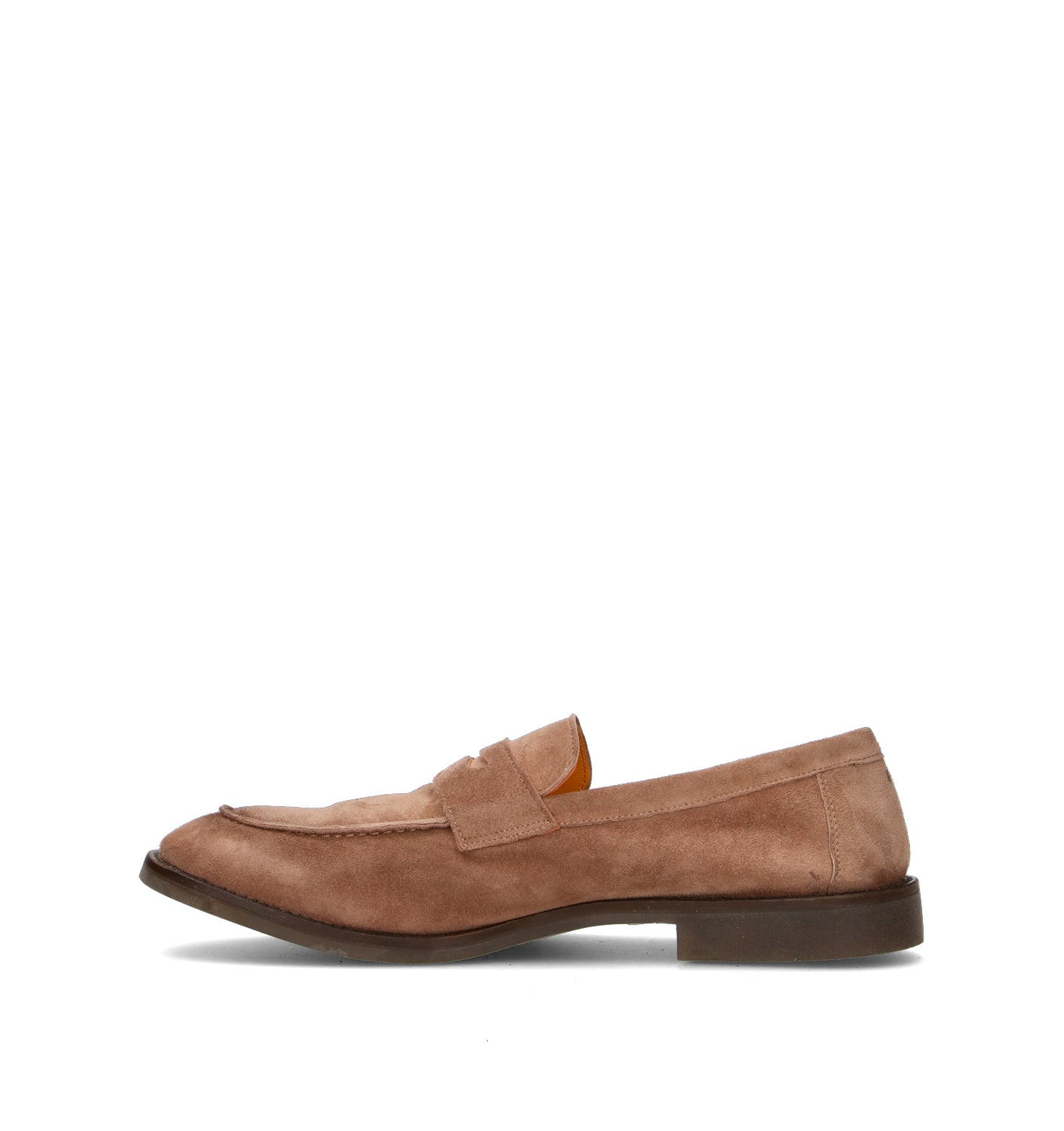 LORENZO TERRA Mocassino uomo taupe in suede