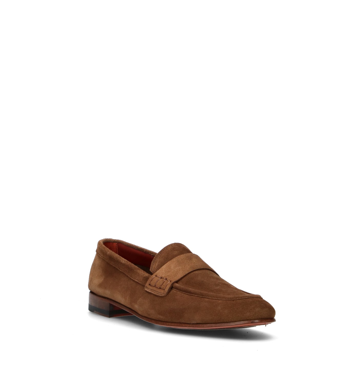 LORENZO TERRA Mocassino uomo marrone in suede