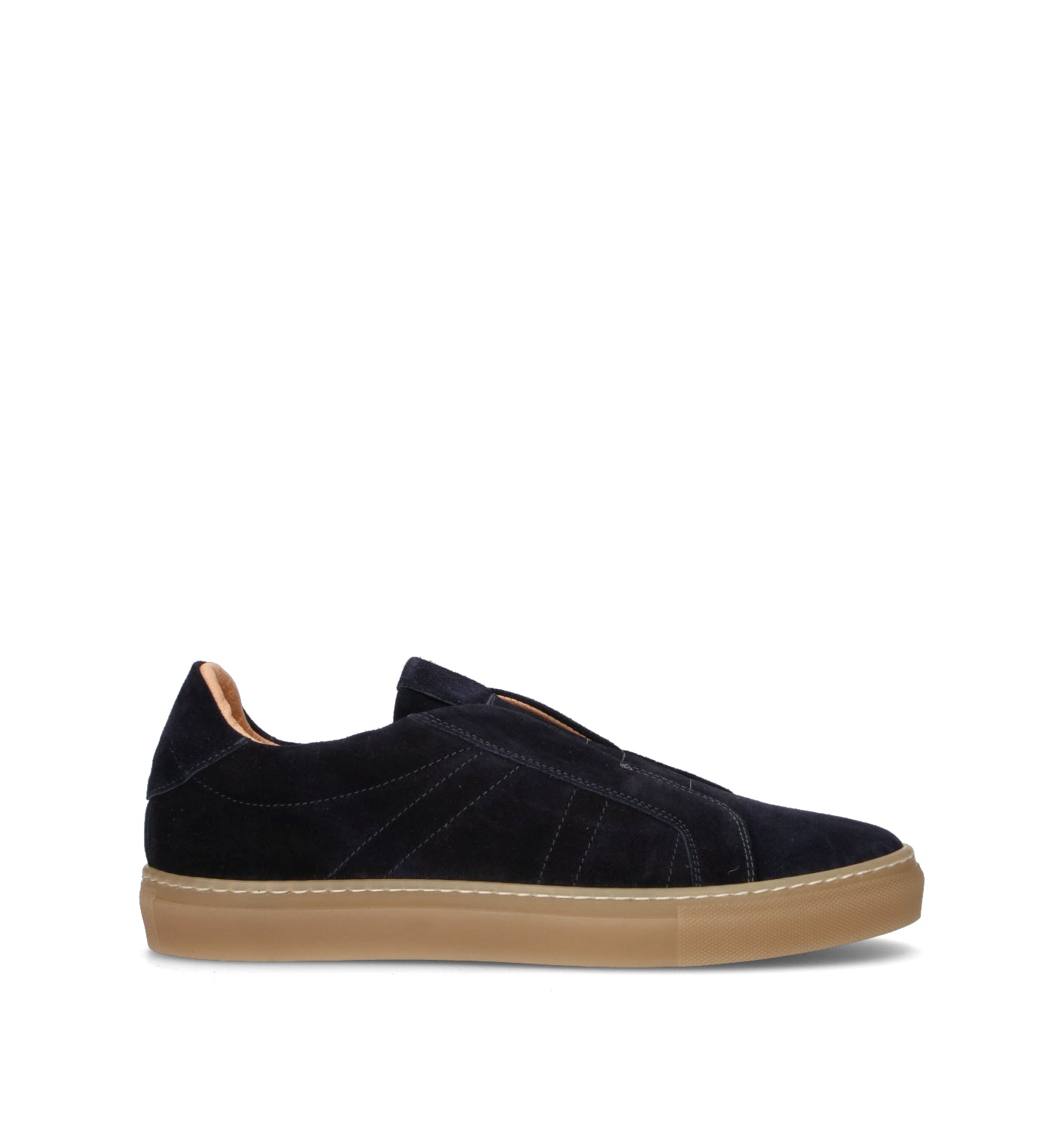 LORENZO TERRA Sneaker uomo blu in suede