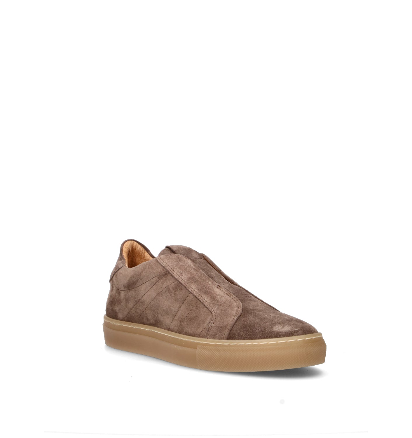 LORENZO TERRA Sneaker uomo marrone in suede
