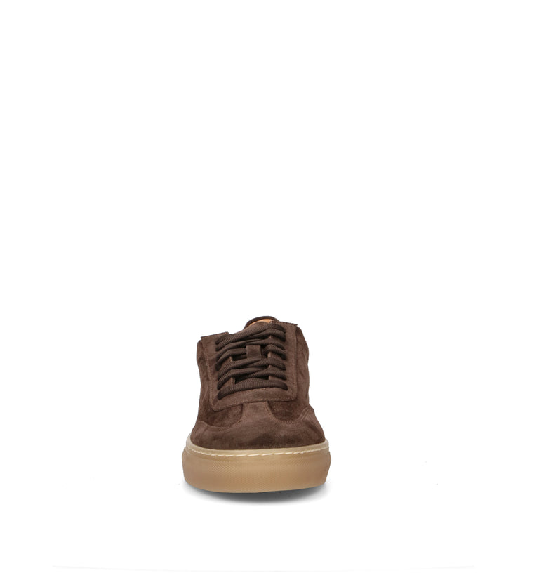 LORENZO TERRA Sneaker uomo testa di moro in suede
