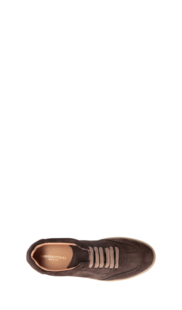 LORENZO TERRA Sneaker uomo testa di moro in suede