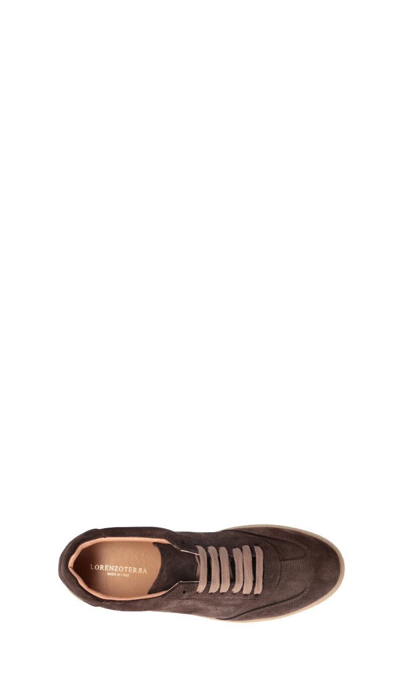 LORENZO TERRA Sneaker uomo testa di moro in suede
