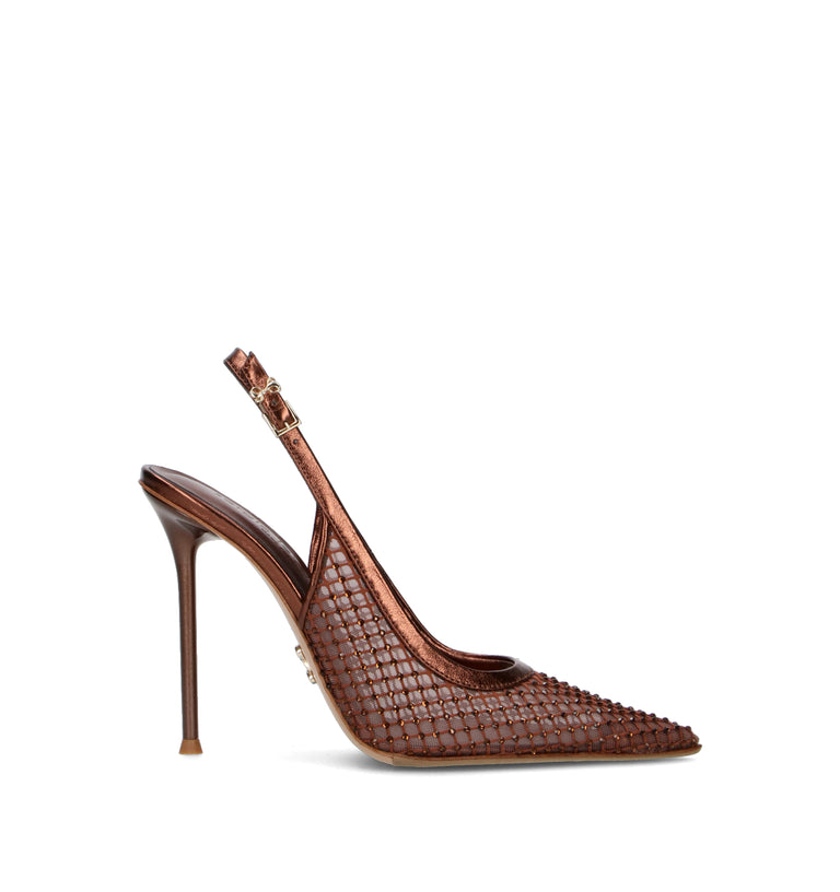 SERGIO LEVANTESI Slingback donna marrone
