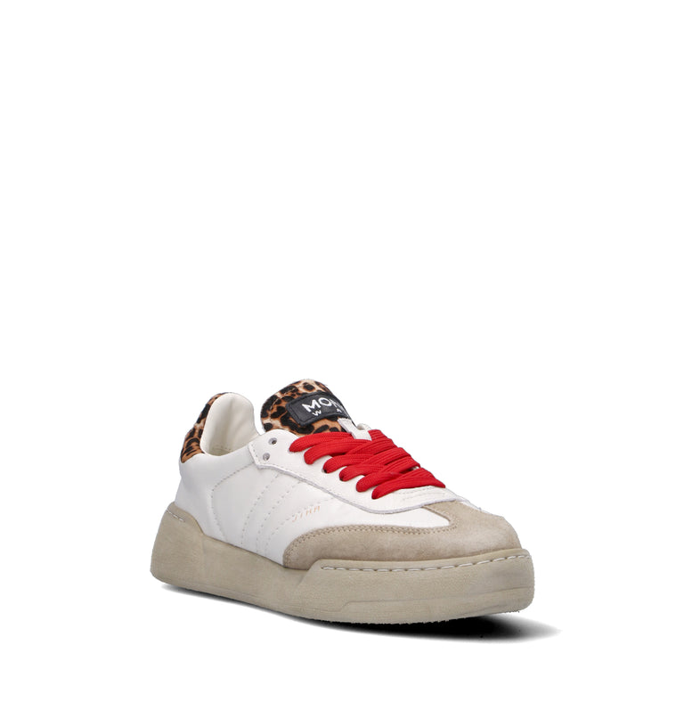 MONOWAY Sneaker donna bianca in pelle