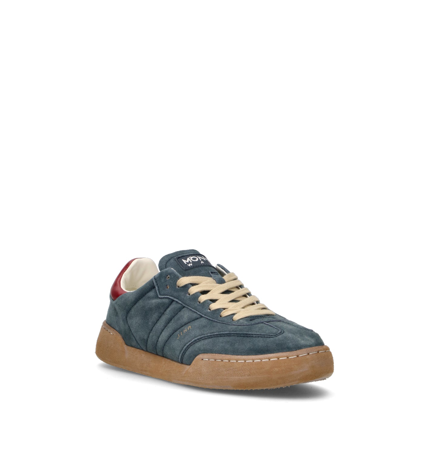 MONOWAY Sneaker uomo blu in suede