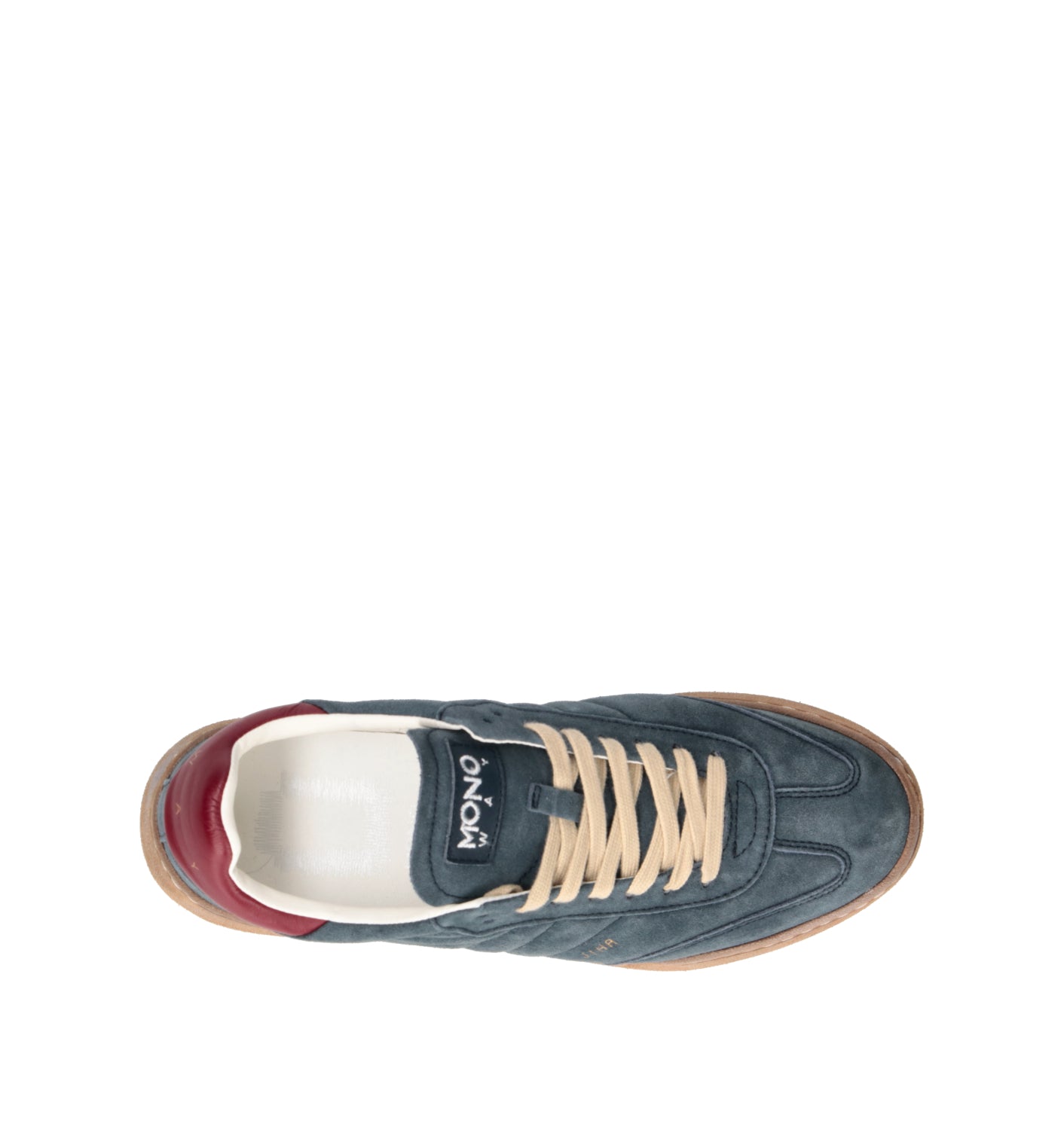 MONOWAY Sneaker uomo blu in suede