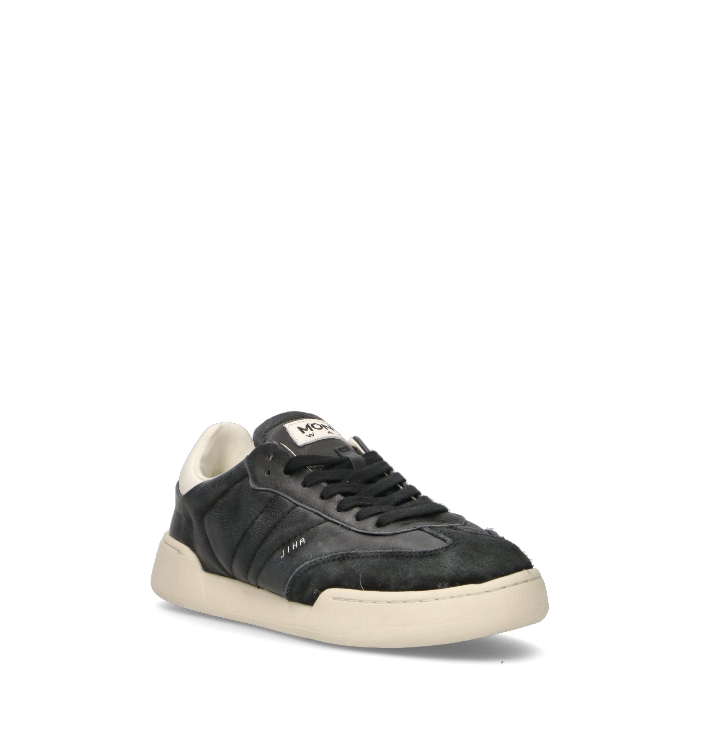 MONOWAY Sneaker uomo nera in pelle