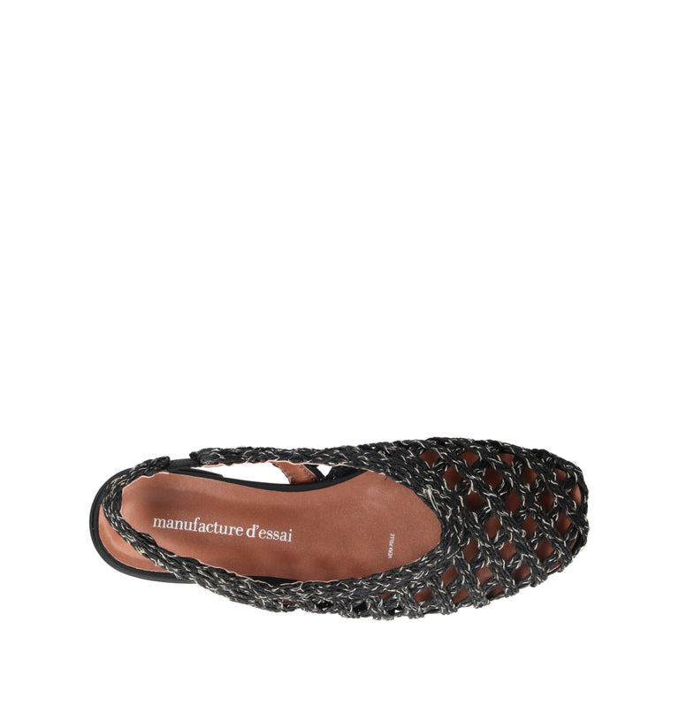 MANUFACTURE D'ESSAI Slingback donna nera