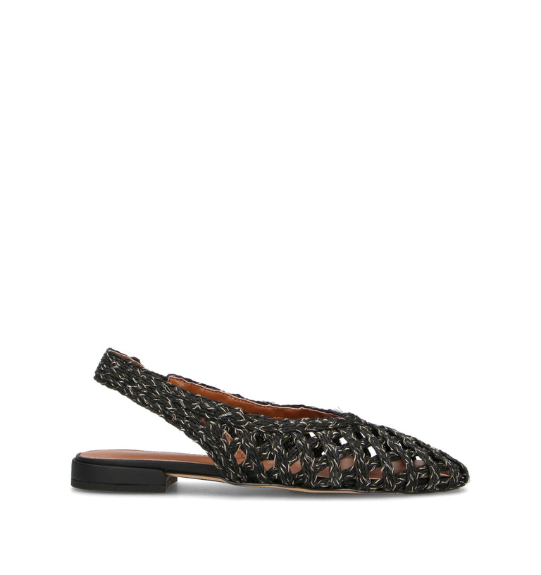 MANUFACTURE D'ESSAI Slingback donna nera