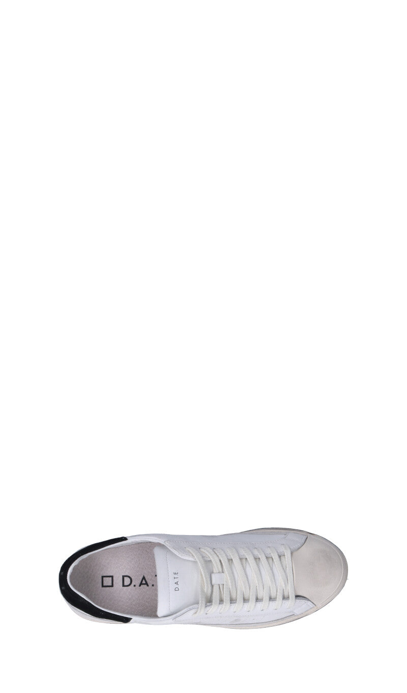 D.A.T.E. - BASE Sneaker donna bianca/nera in pelle