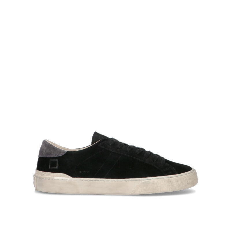 D.A.T.E. - HILL LOW Sneaker uomo nera in suede