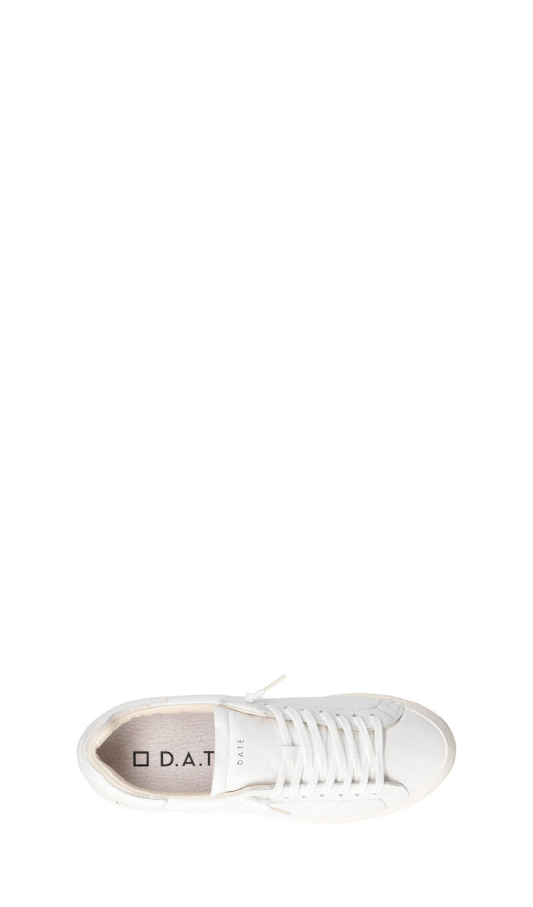 D.A.T.E. BASE SOFT Sneaker uomo bianca in pelle
