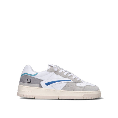 D.A.T.E. TORNEO PURE SOFT Sneaker uomo bianca/grigia in pelle