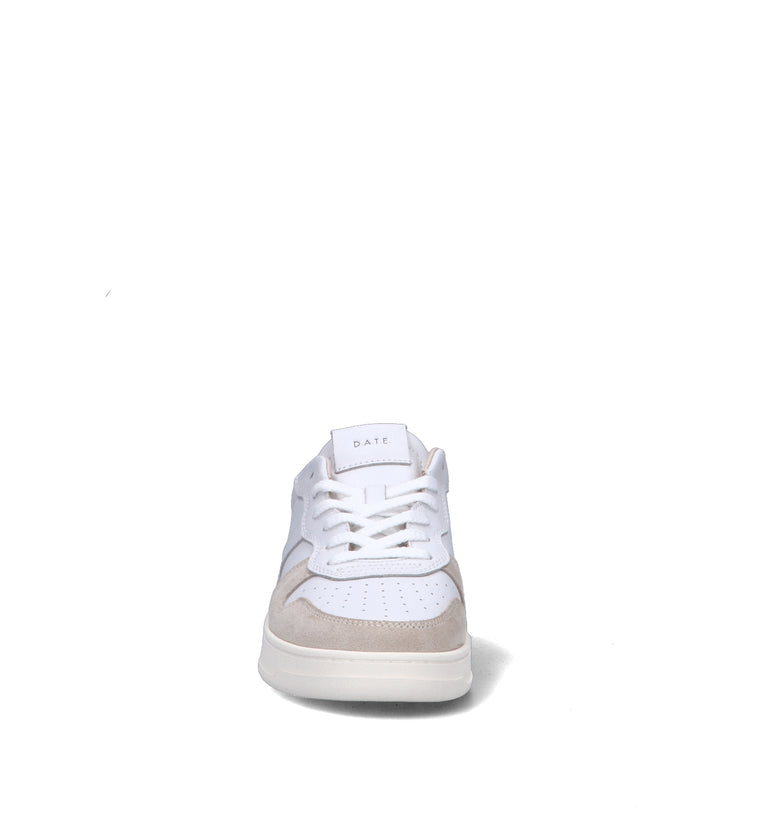 D.A.T.E. Sneaker uomo bianca in pelle