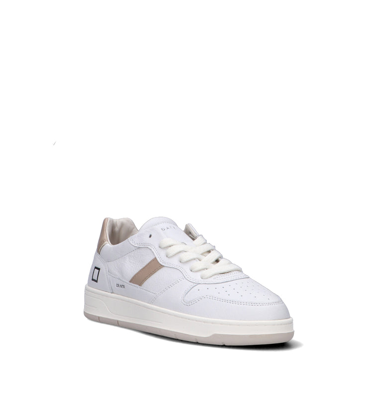 D.A.T.E. Sneaker uomo bianca in pelle