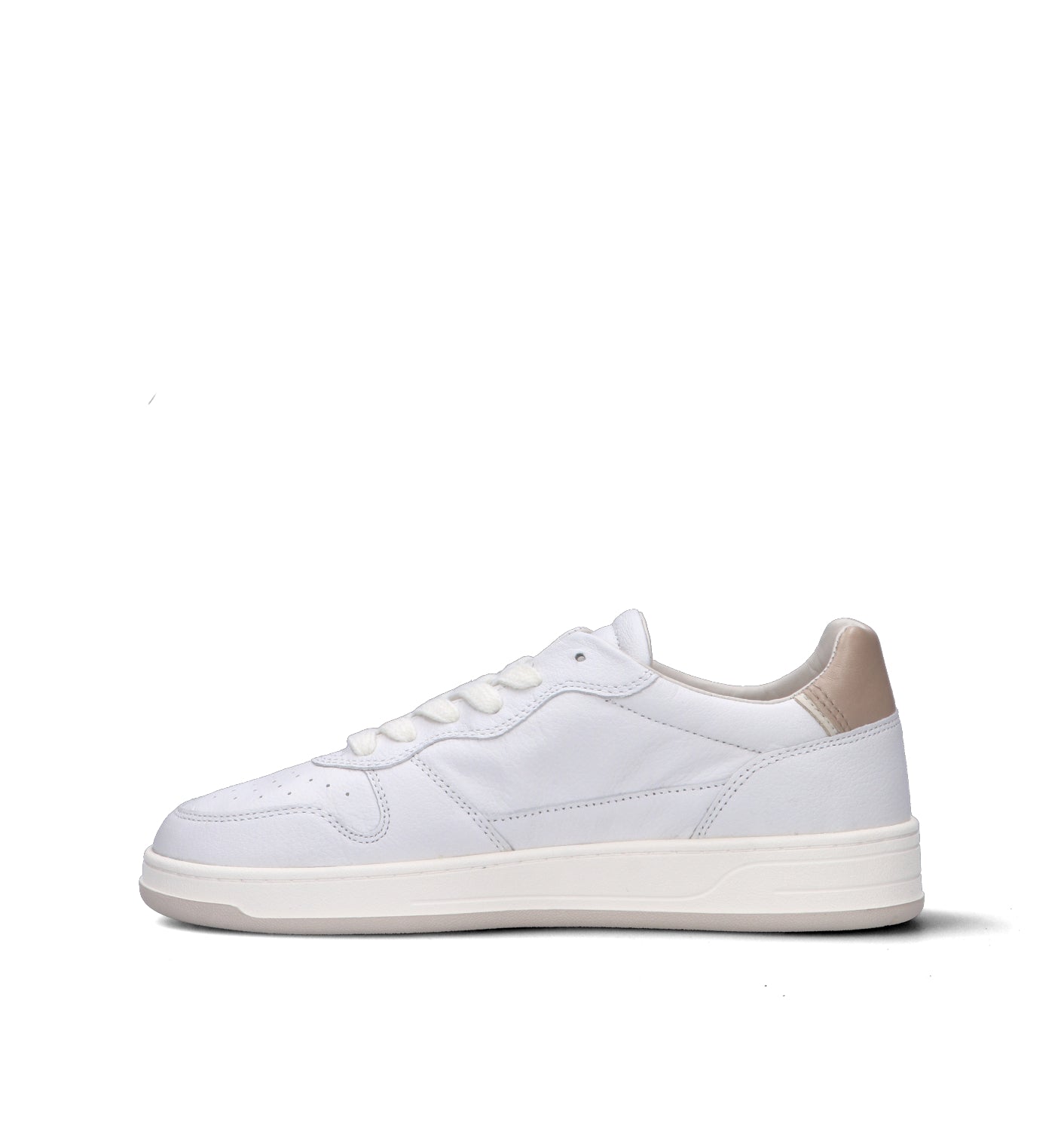 D.A.T.E. Sneaker uomo bianca in pelle