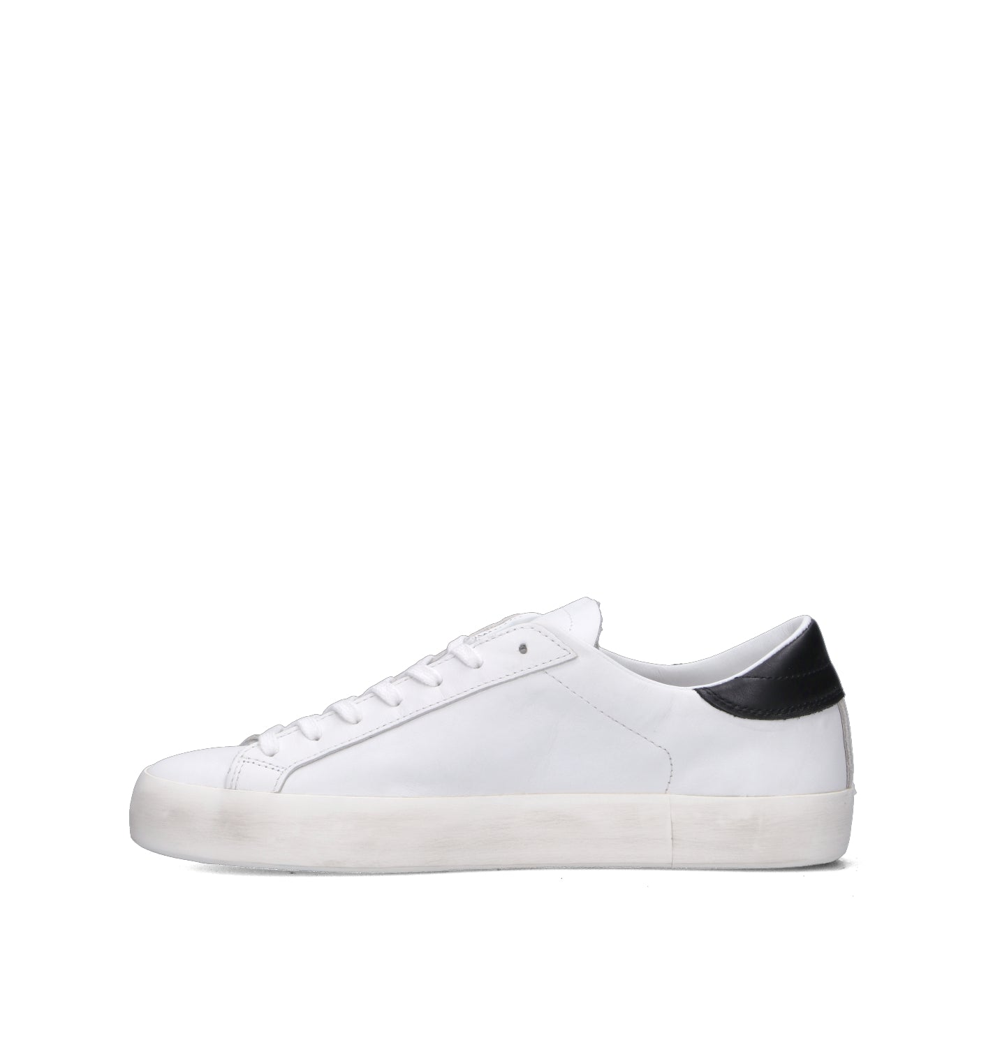 D.A.T.E. Sneaker uomo bianca/nera in pelle