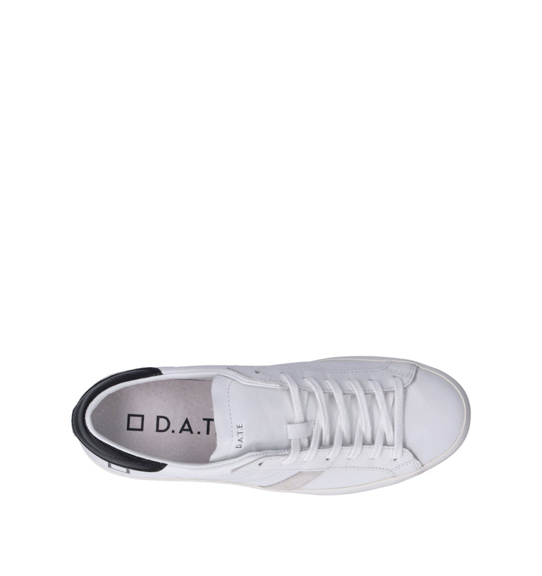 D.A.T.E. Sneaker uomo bianca/nera in pelle