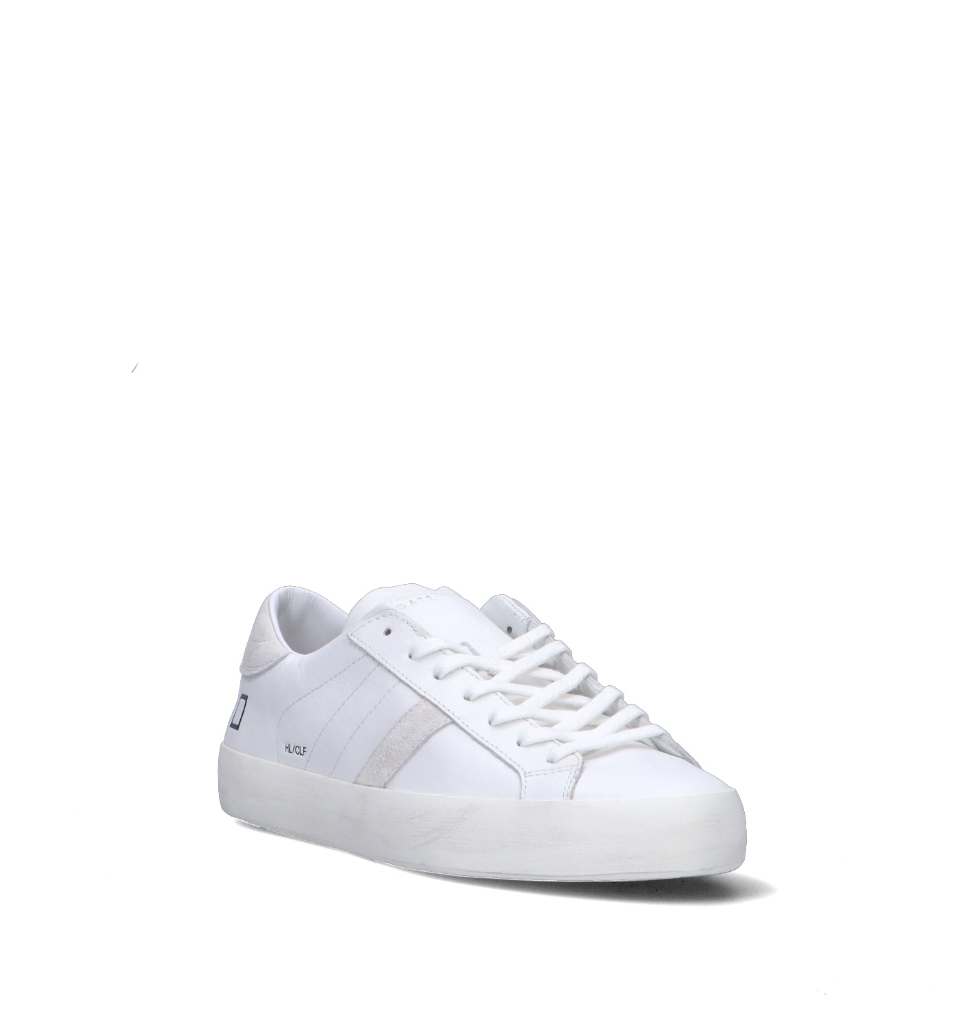 D.A.T.E. Sneaker uomo bianca in pelle