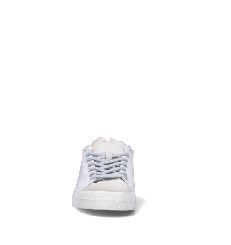 D.A.T.E. Sneaker uomo bianca/bordeaux in pelle