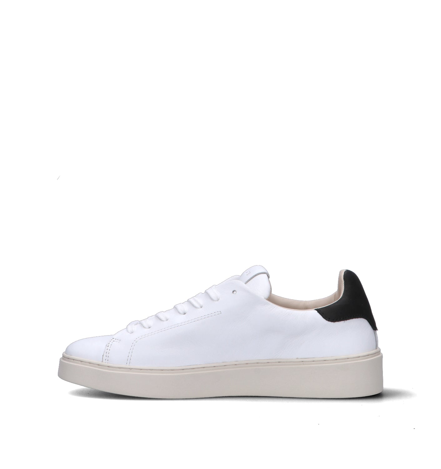 D.A.T.E. Sneaker uomo bianca/nera in pelle