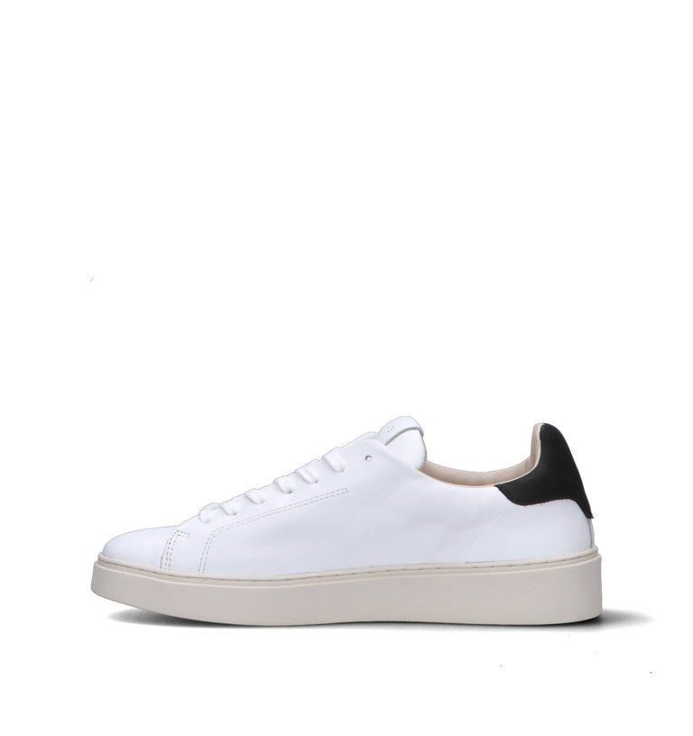 D.A.T.E. Sneaker uomo bianca/nera in pelle