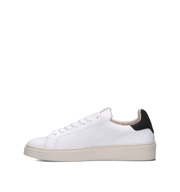 D.A.T.E. Sneaker uomo bianca/nera in pelle