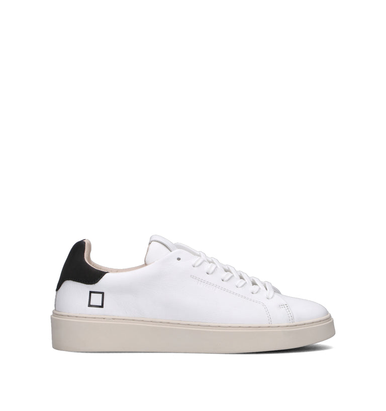 D.A.T.E. Sneaker uomo bianca/nera in pelle