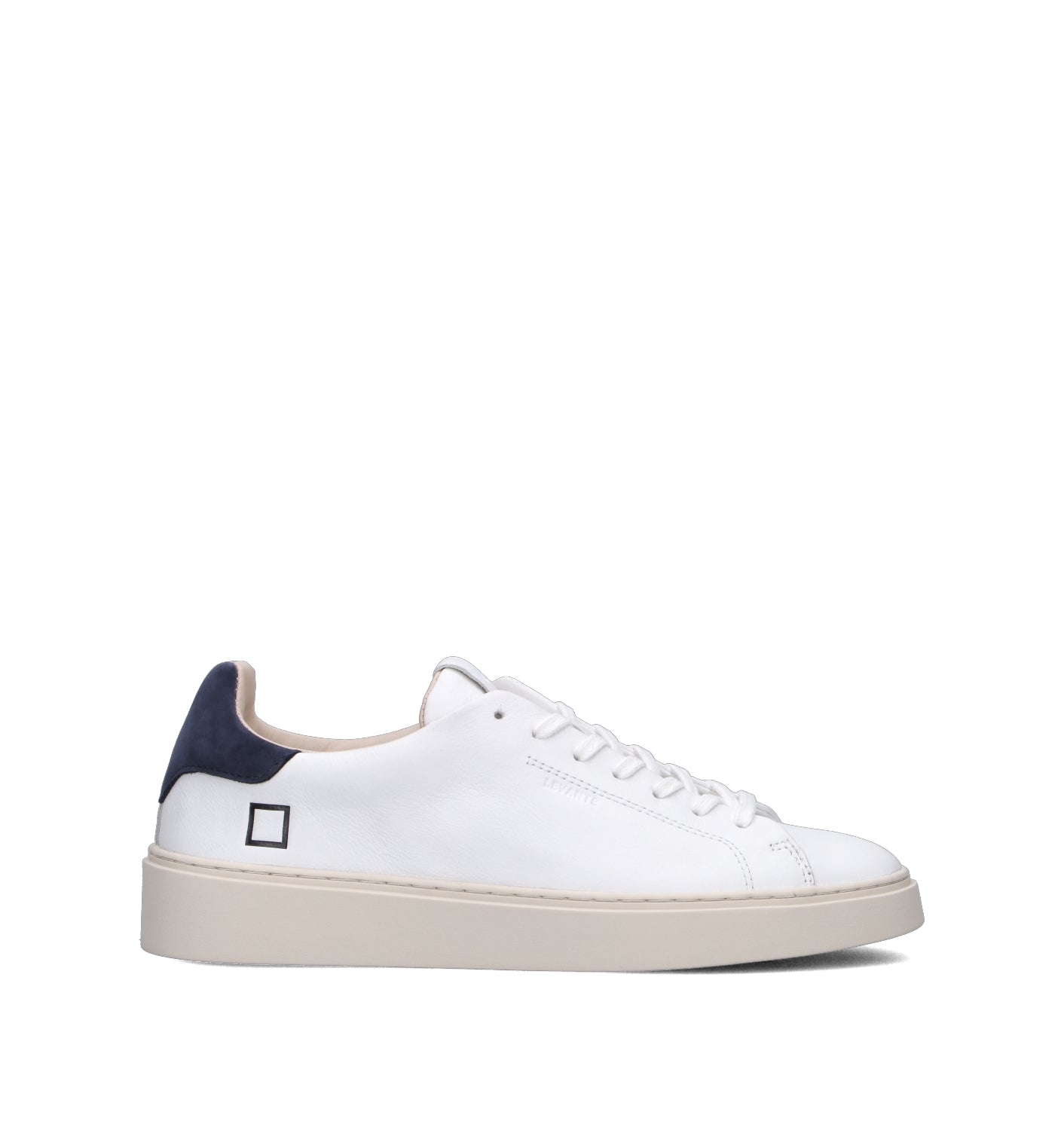 D.A.T.E. Sneaker uomo bianca/blu in pelle