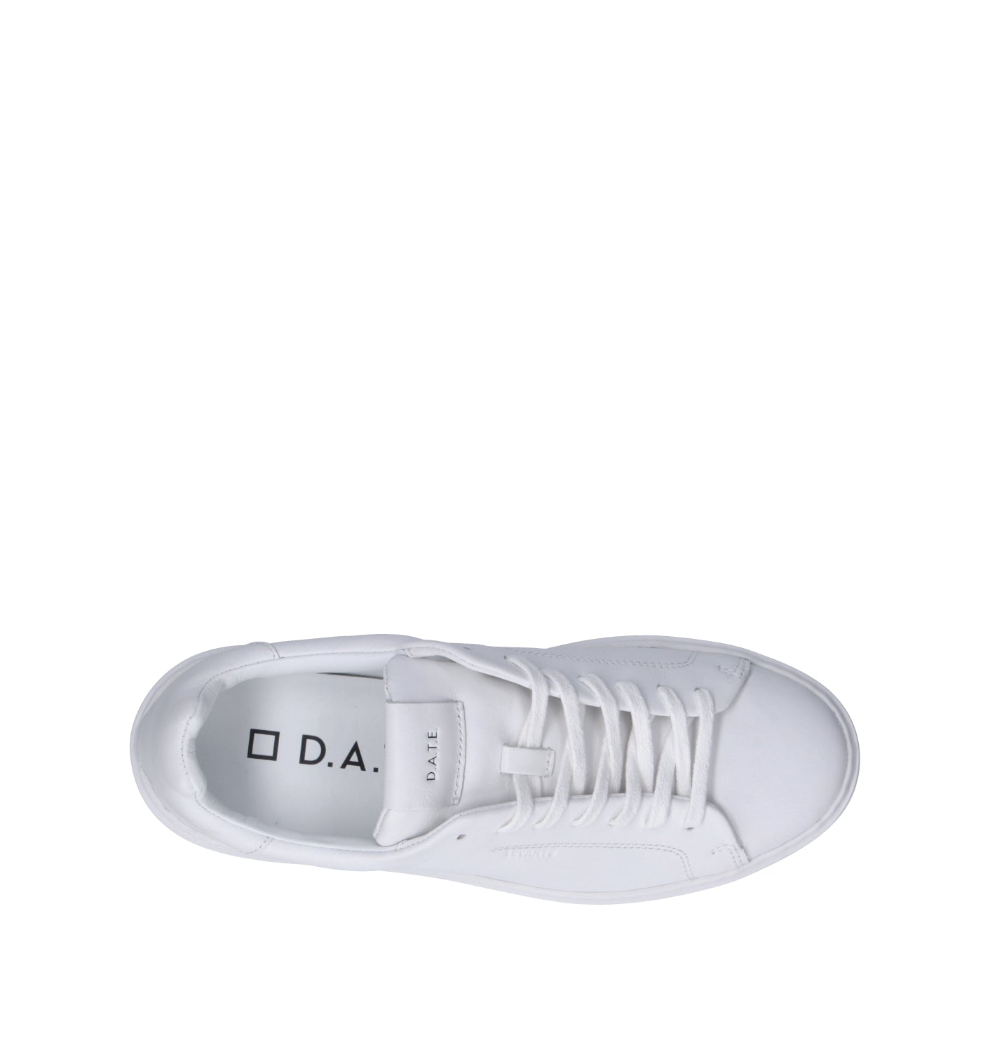 D.A.T.E. Sneaker uomo bianca in pelle