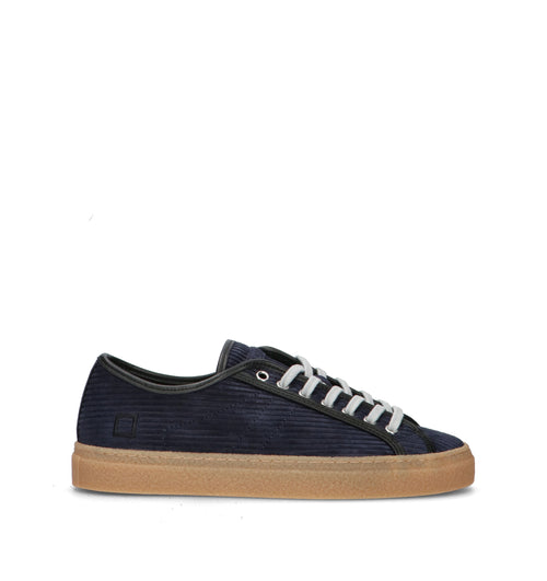 D.A.T.E. Sneaker uomo blu in suede