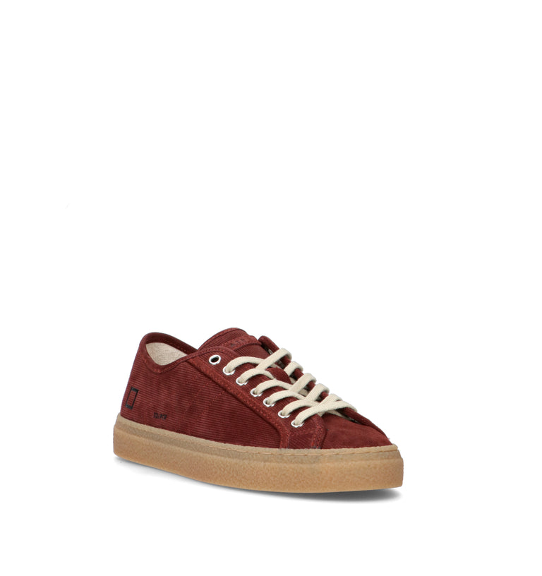 D.A.T.E. Sneaker uomo bordeaux in suede