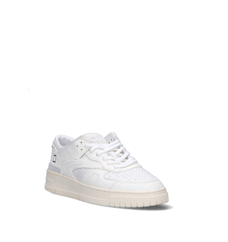 D.A.T.E. Sneaker uomo bianca in pelle