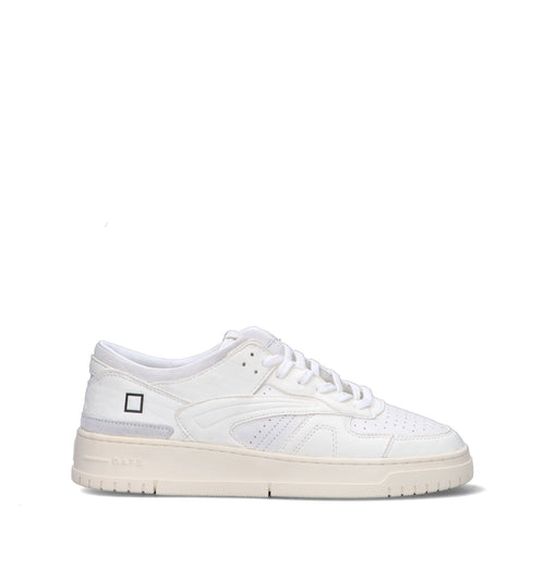 D.A.T.E. Sneaker uomo bianca in pelle