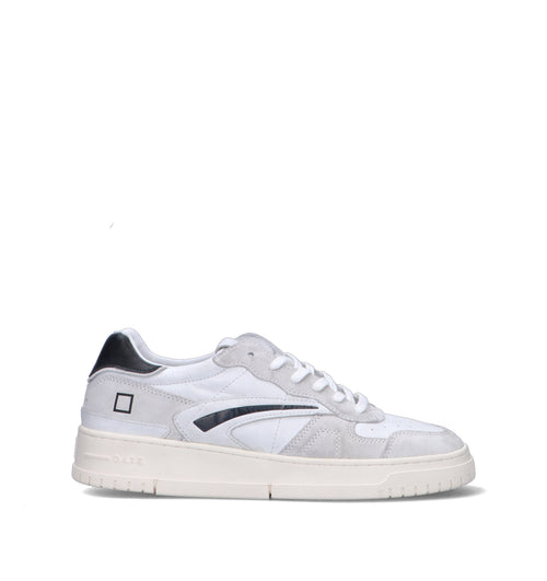 D.A.T.E. Sneaker uomo bianca/nera in pelle