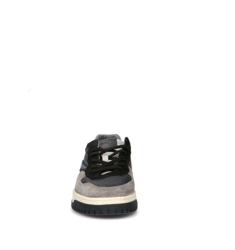D.A.T.E. Sneaker uomo nera/grigia in pelle