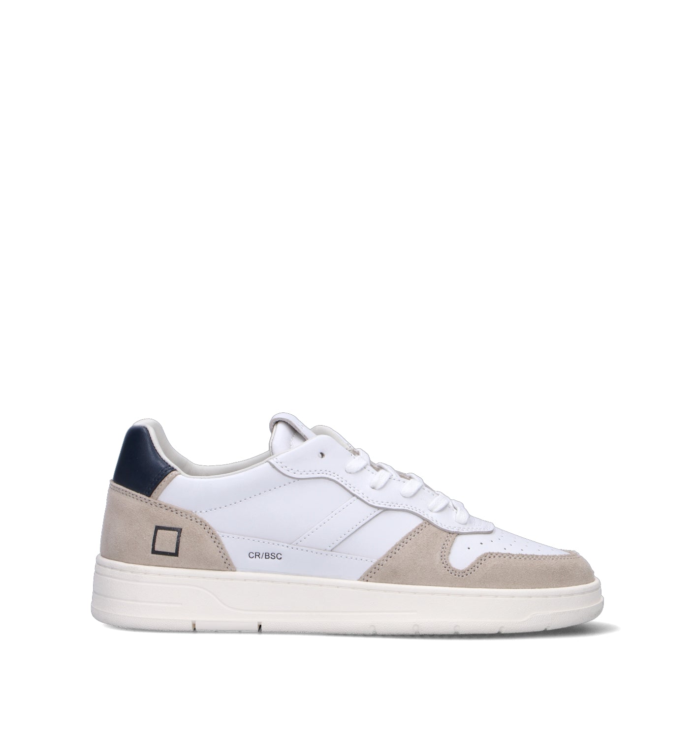 D.A.T.E. Sneaker uomo bianca/blu in pelle