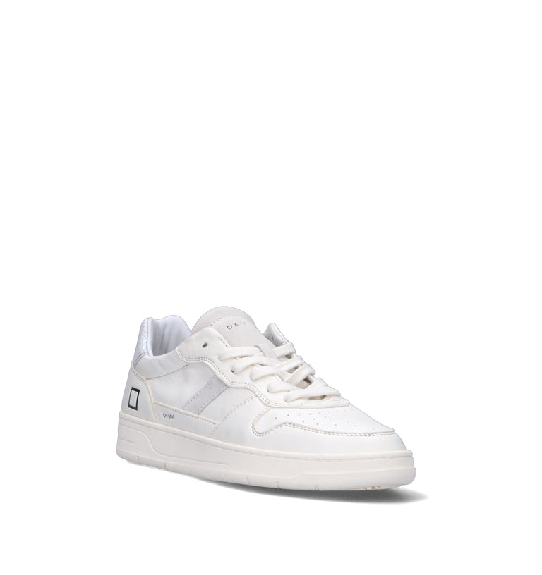 D.A.T.E. Sneaker uomo bianca in pelle