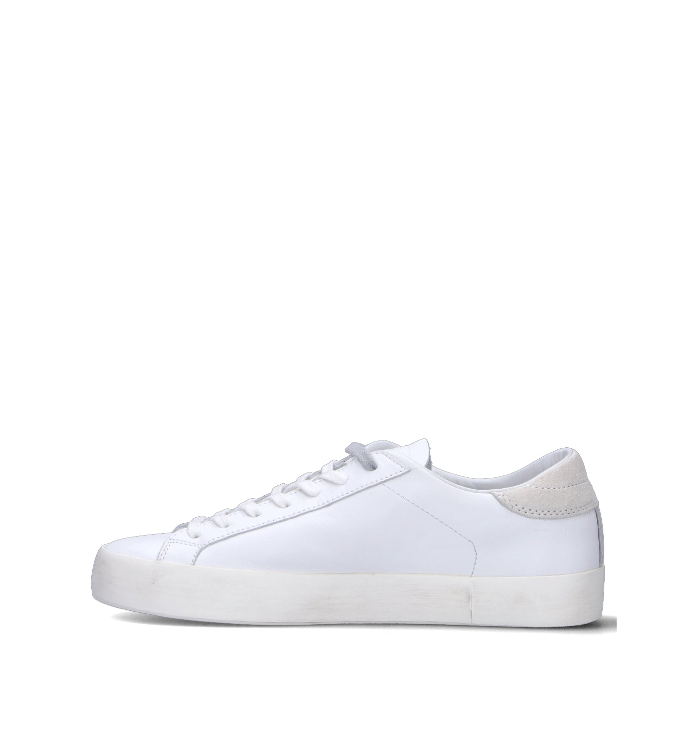D.A.T.E. Sneaker uomo bianca in pelle