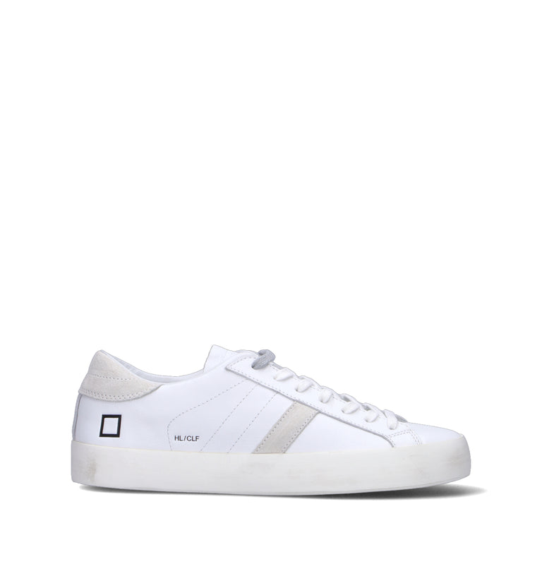 D.A.T.E. Sneaker uomo bianca in pelle