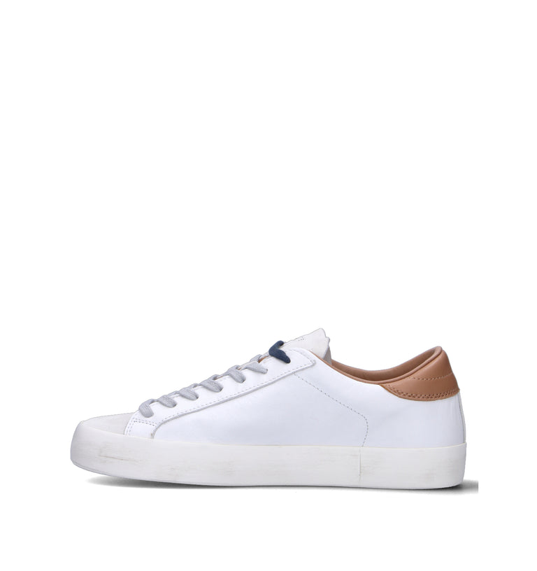 D.A.T.E. Sneaker uomo bianca in pelle